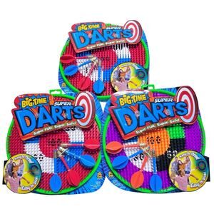 Lot of 3 Big Time Super Darts Sets – Safe Suction Darts with Boards